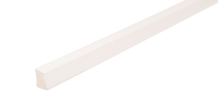 Vaskelist plast hvit – 15 x 22 x 3000 mm
